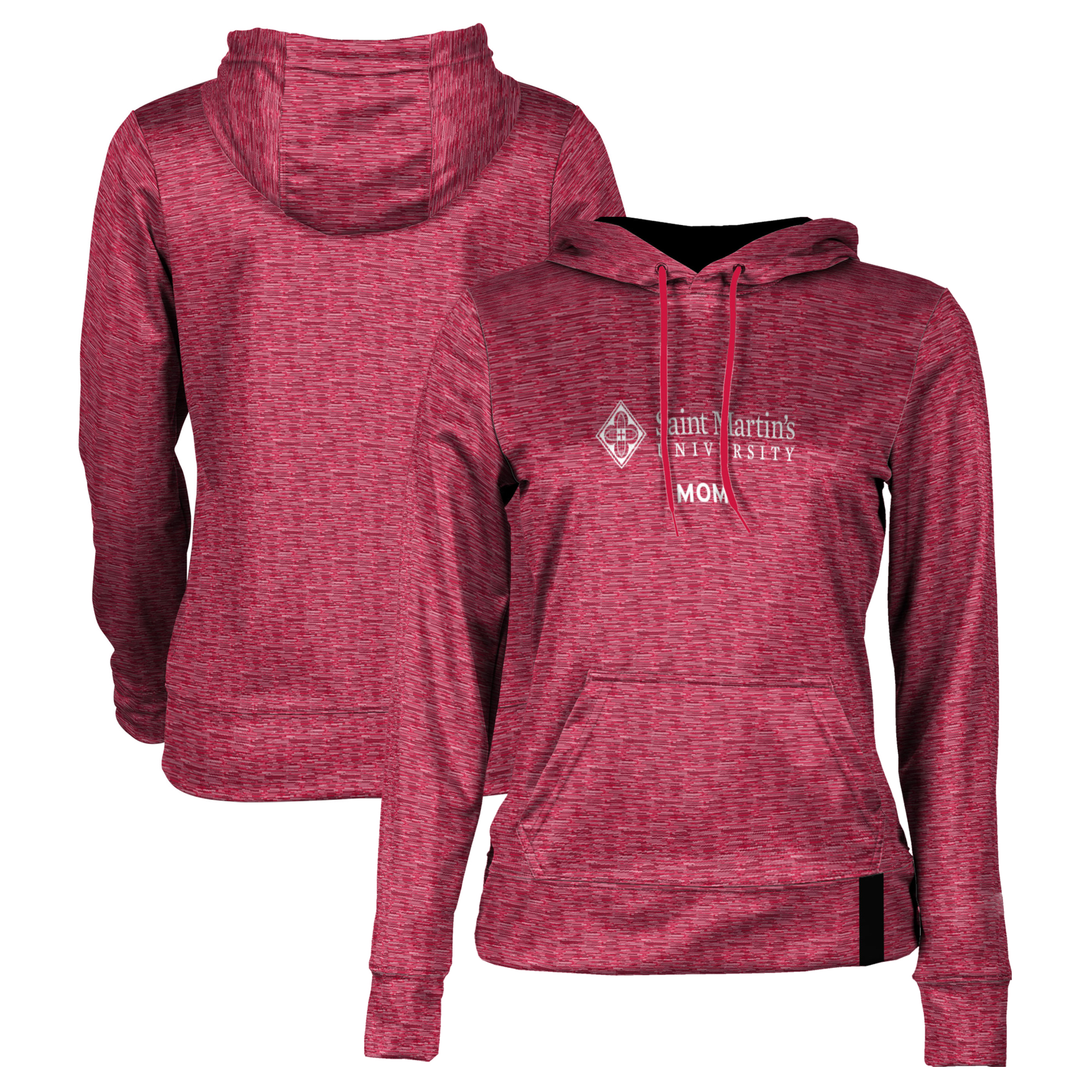 Women's Red Saint Martin's Saints Mom Pullover Hoodie