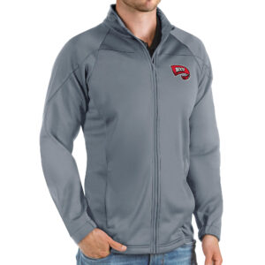Men's Antigua Steel Western Kentucky Hilltoppers Links Full-Zip Golf Jacket