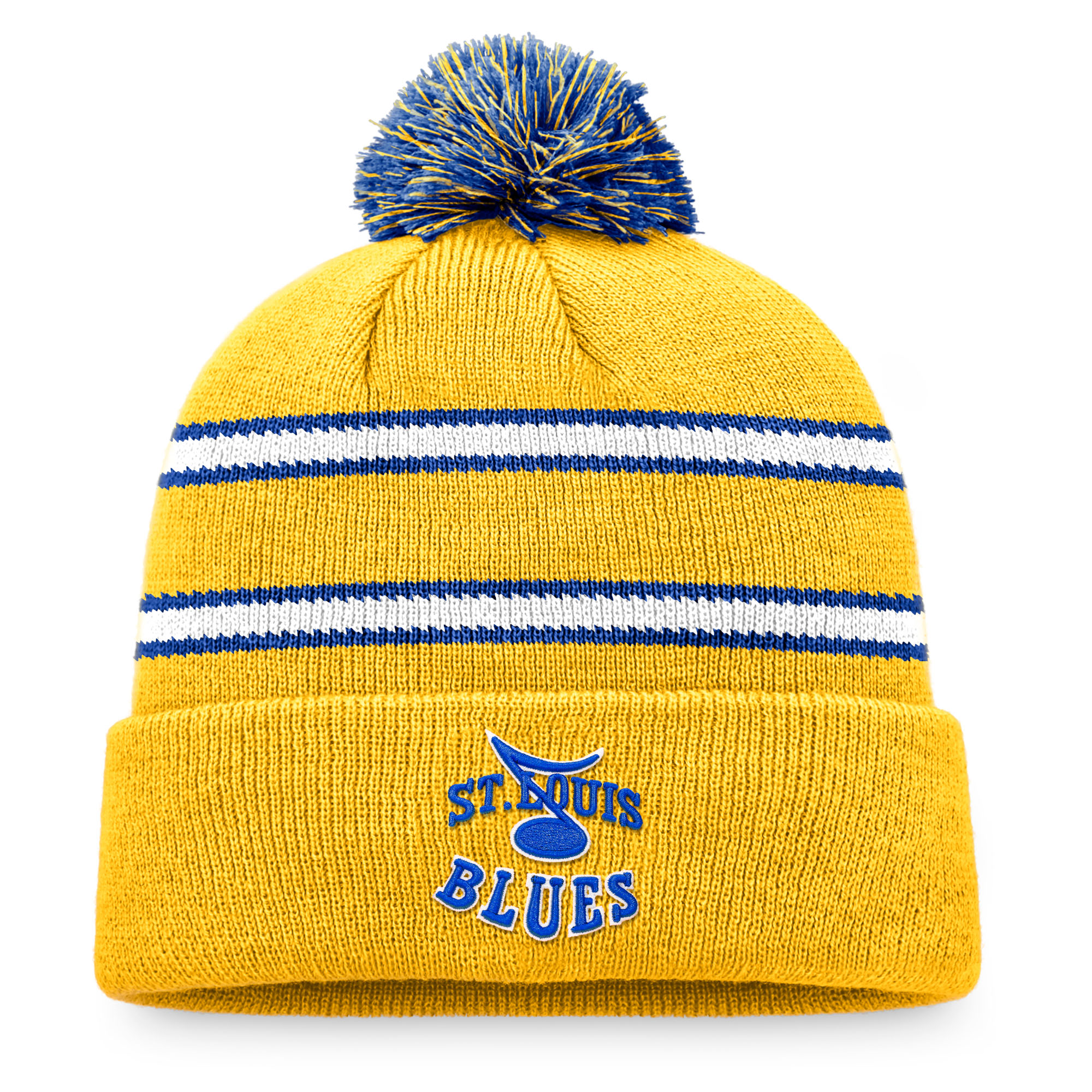 Men's Fanatics Blue St. Louis Blues Special Edition 2.0 Cuffed Knit Hat with Pom