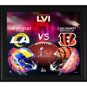 Cincinnati Bengals vs. Los Angeles Rams Framed 15" x 17" Super Bowl LVI Matchup Collage