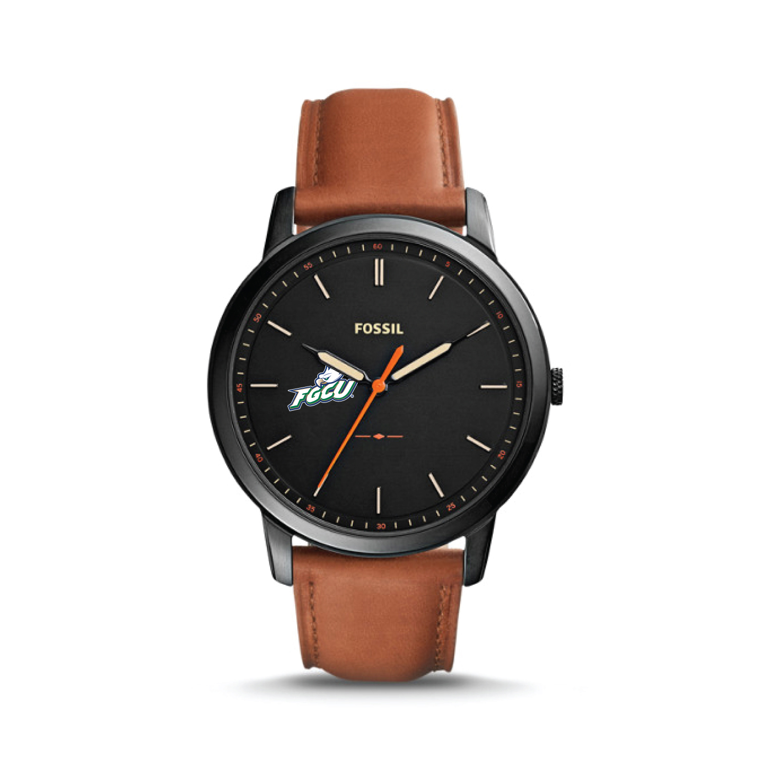 Fossil Florida Gulf Coast Eagles The Minimalist Slim Light Brown Leather Watch