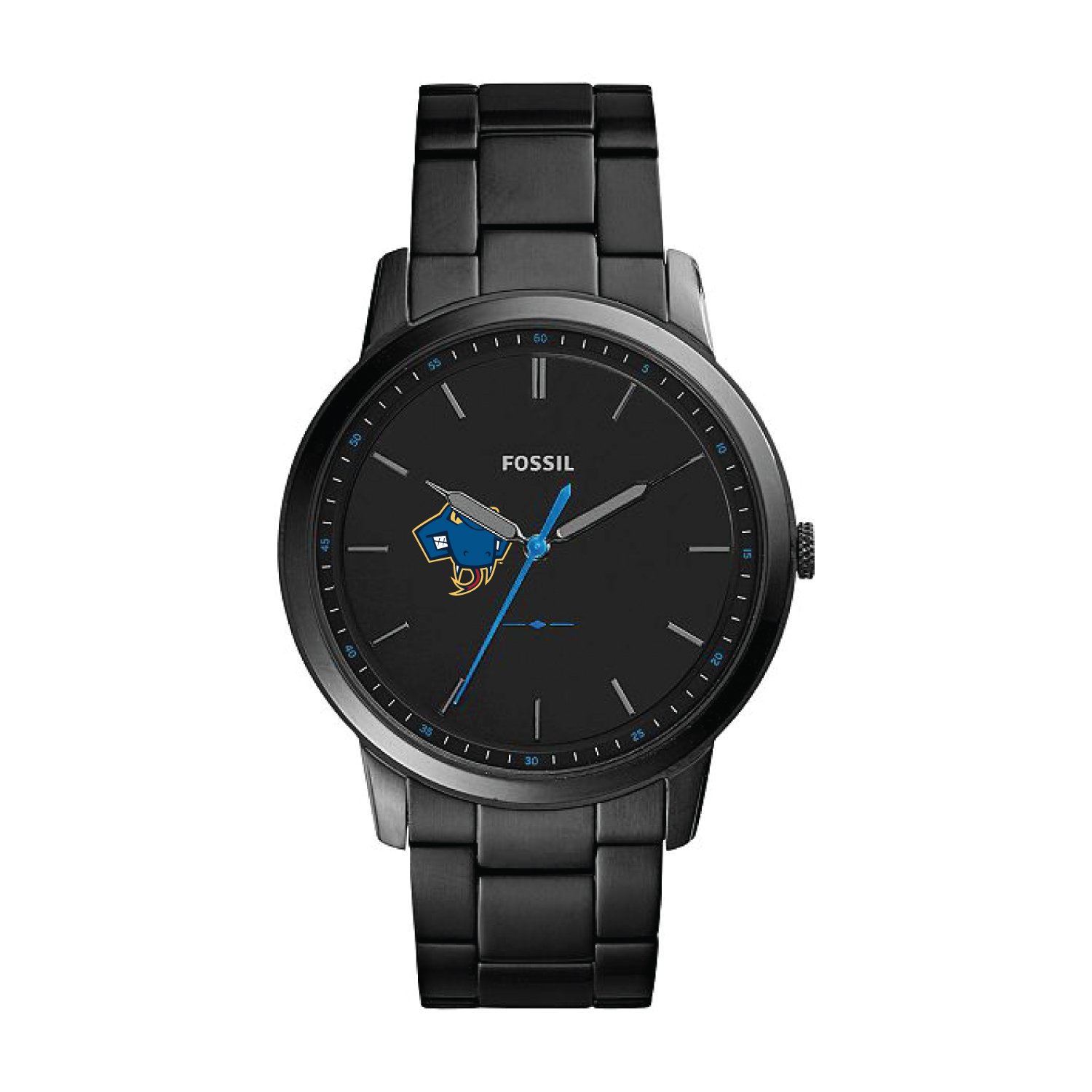 Fossil Black St. Mary's University Rattlers The Minimalist Slim Stainless Steel Watch