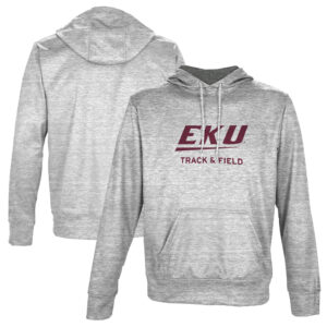 Men's ProSphere Gray Eastern Kentucky Colonels Track & Field Name Drop Pullover Hoodie
