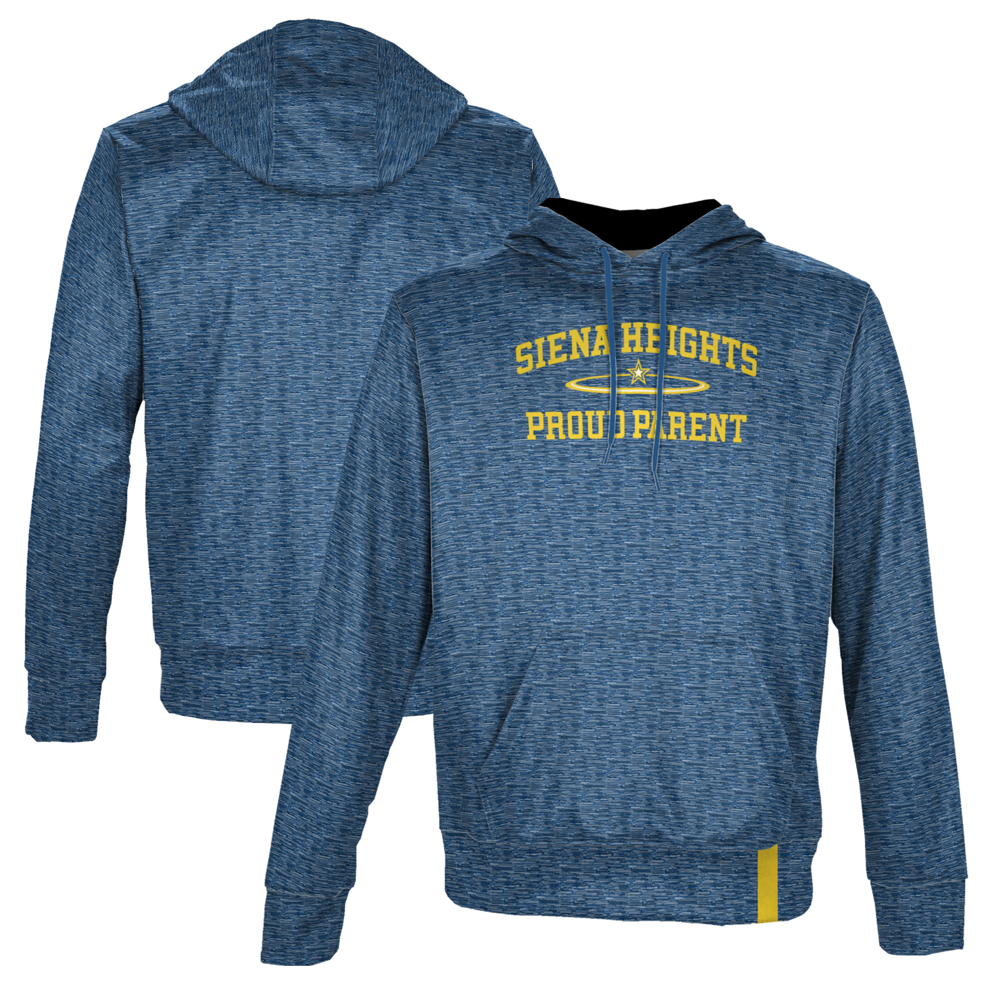 Men's ProSphere Blue Siena Heights Saints Proud Parent Name Drop Pullover Hoodie - Image 5
