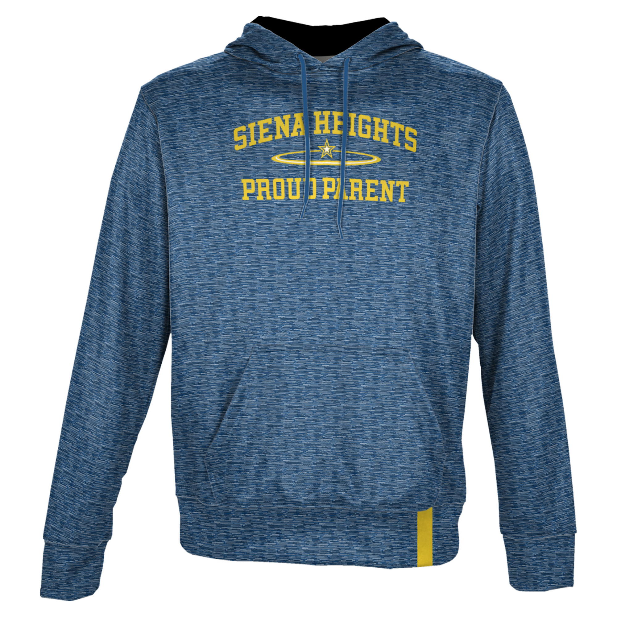 Men's ProSphere Blue Siena Heights Saints Proud Parent Name Drop Pullover Hoodie - Image 6