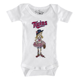 Infant Tiny Turnip White Minnesota Twins Baseball Babes Bodysuit