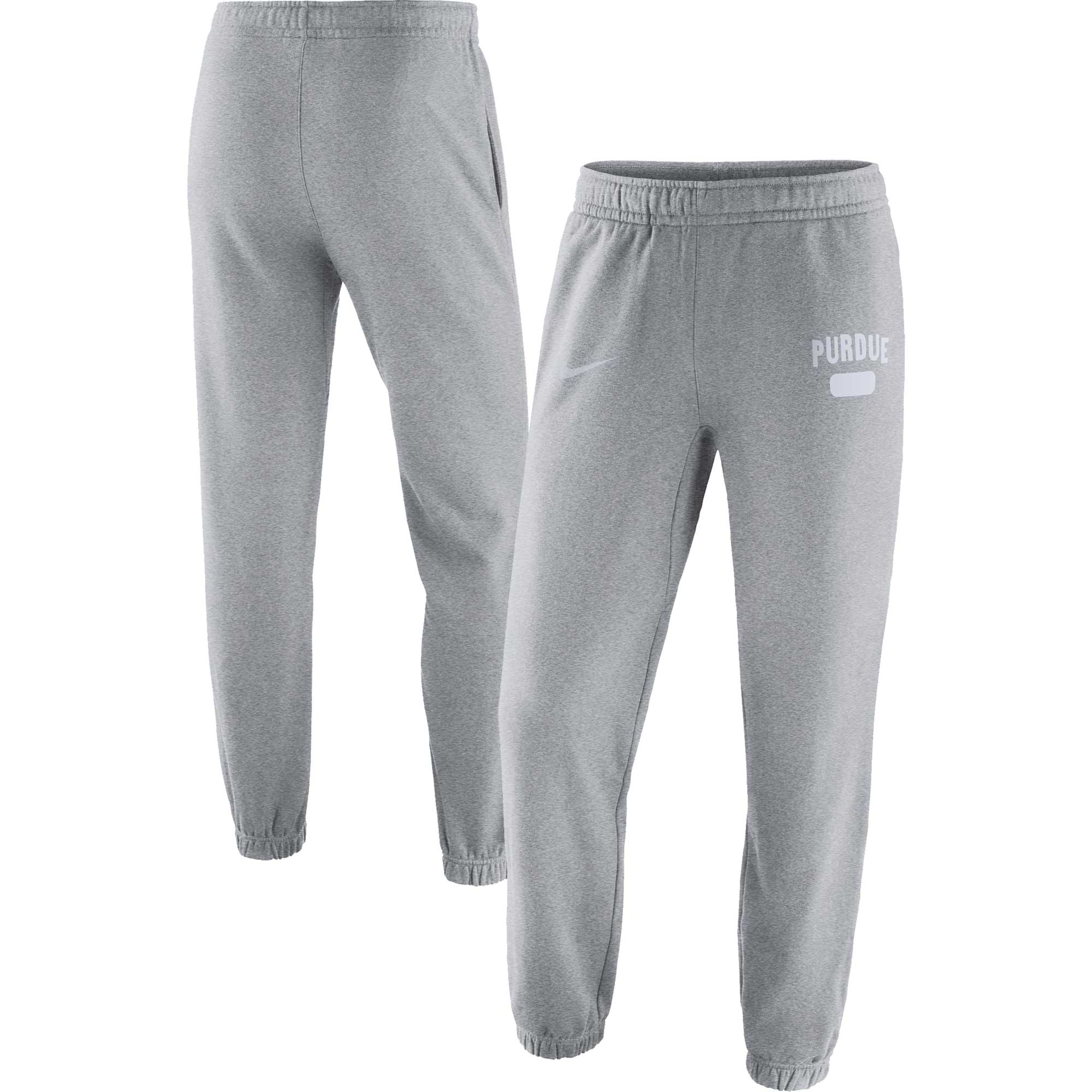 Men's Nike Heathered Gray Purdue Boilermakers Saturday Fleece Pants - Image 3