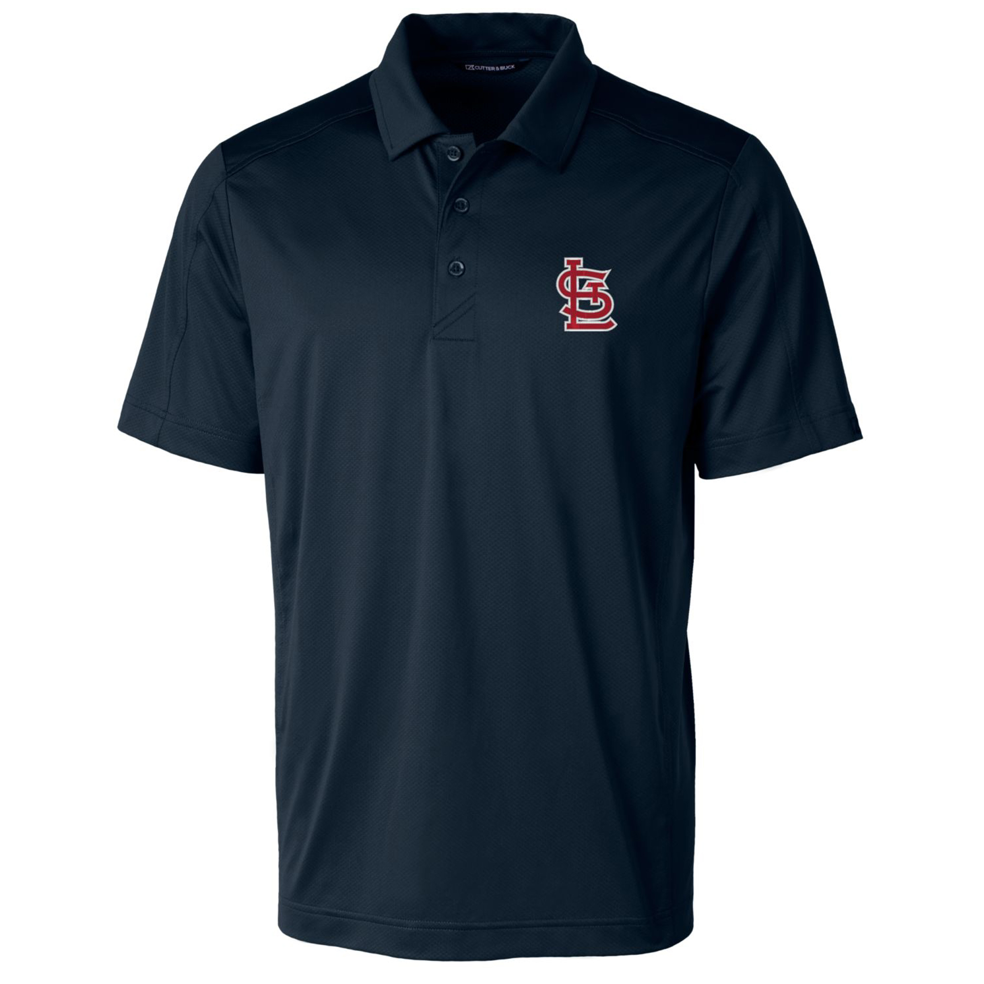 Men's Cutter & Buck Navy St. Louis Cardinals Prospect Textured Stretch Big & Tall Polo - Image 6