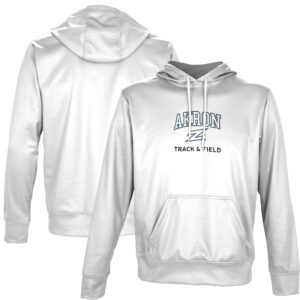Youth ProSphere White Akron Zips Track & Field Pullover Hoodie
