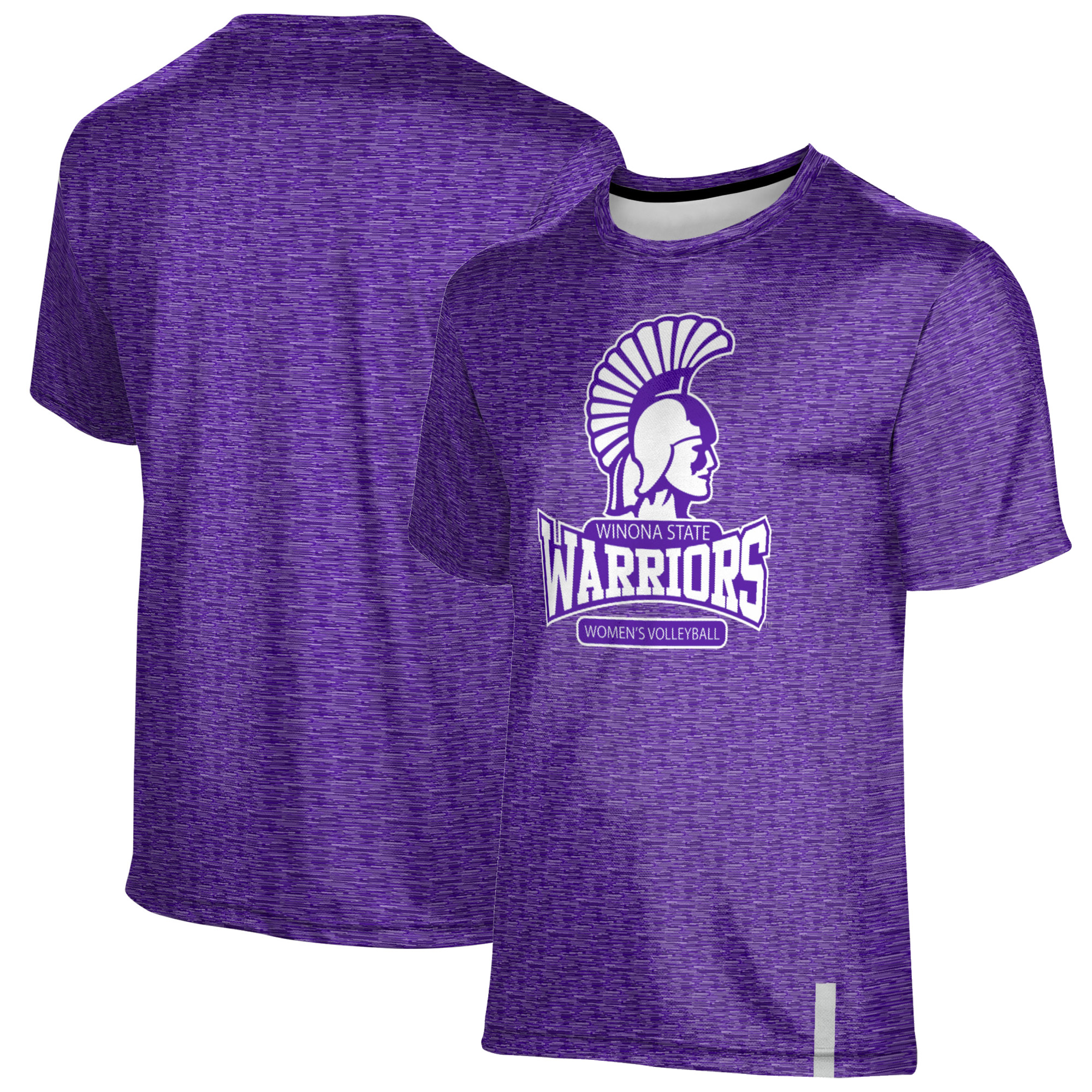 Men's ProSphere Purple Winona State Warriors Women's Volleyball Logo T-Shirt