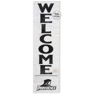 White Providence Friars 10'' x 35'' Indoor/Outdoor Welcome Sign