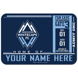 WinCraft Vancouver Whitecaps FC Personalized 20'' x 30'' Floor Mat