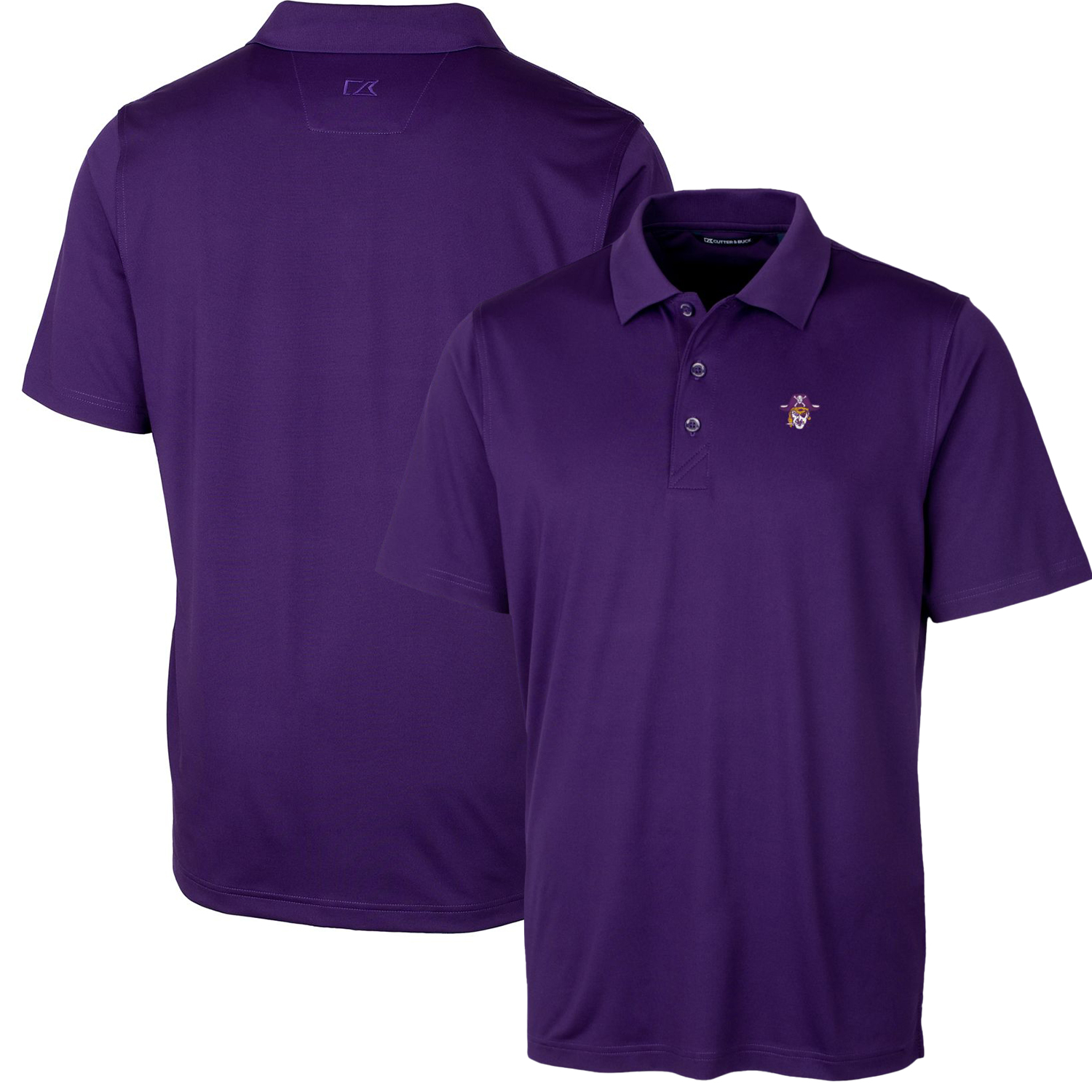 Men's Cutter & Buck Purple ECU Pirates Logo Big & Tall Forge Stretch Polo