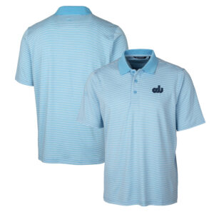 Men's Cutter & Buck Light Blue Old Dominion Monarchs Forge Tonal Stripe Stretch Polo