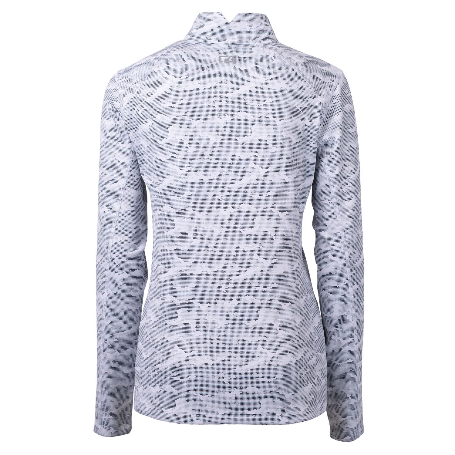 Women's Cutter & Buck Charcoal Florida Gators Traverse Camo Print Stretch Quarter-Zip Pullover Top - Image 4