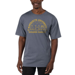 Men's Uscape Apparel Blue Marquette Golden Eagles Garment Dyed T-Shirt