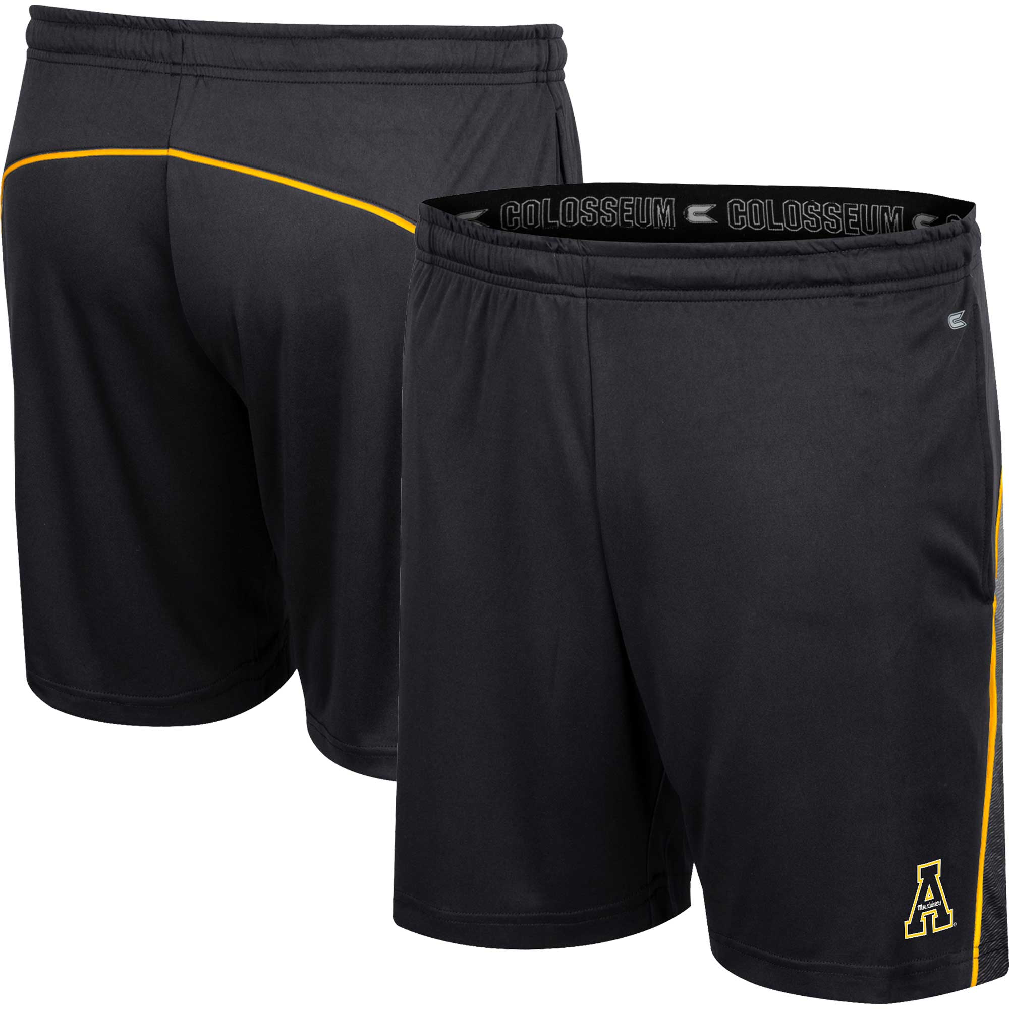 Men's Colosseum Black Appalachian State Mountaineers Laws of Physics Shorts - Image 5