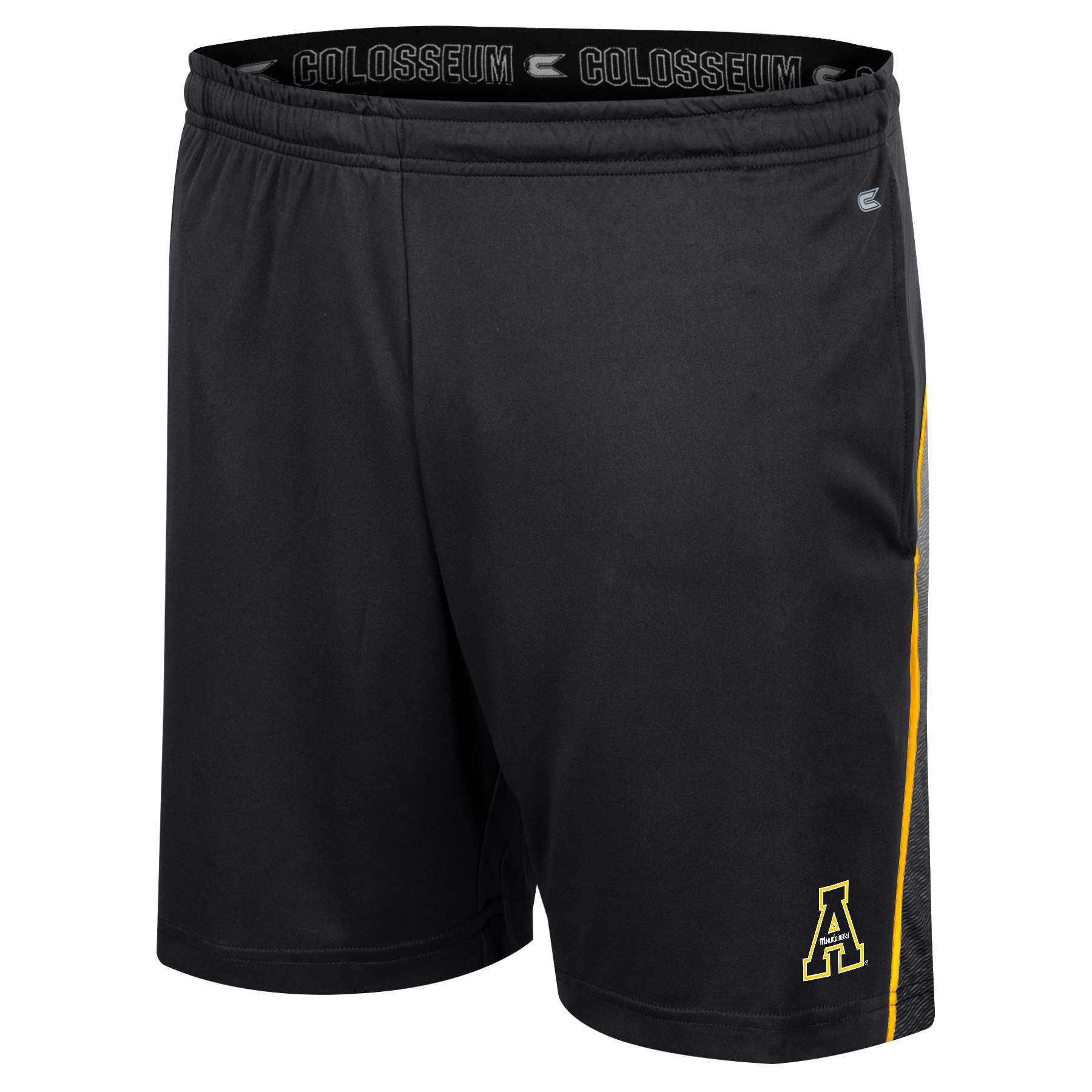 Men's Colosseum Black Appalachian State Mountaineers Laws of Physics Shorts - Image 6