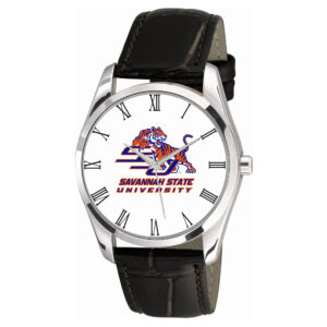 Savannah State Tigers Berkeley Black Leather Watch