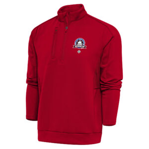 Men's Antigua Red Washington Black Senators Big & Tall Generation Quarter-Zip Pullover Top