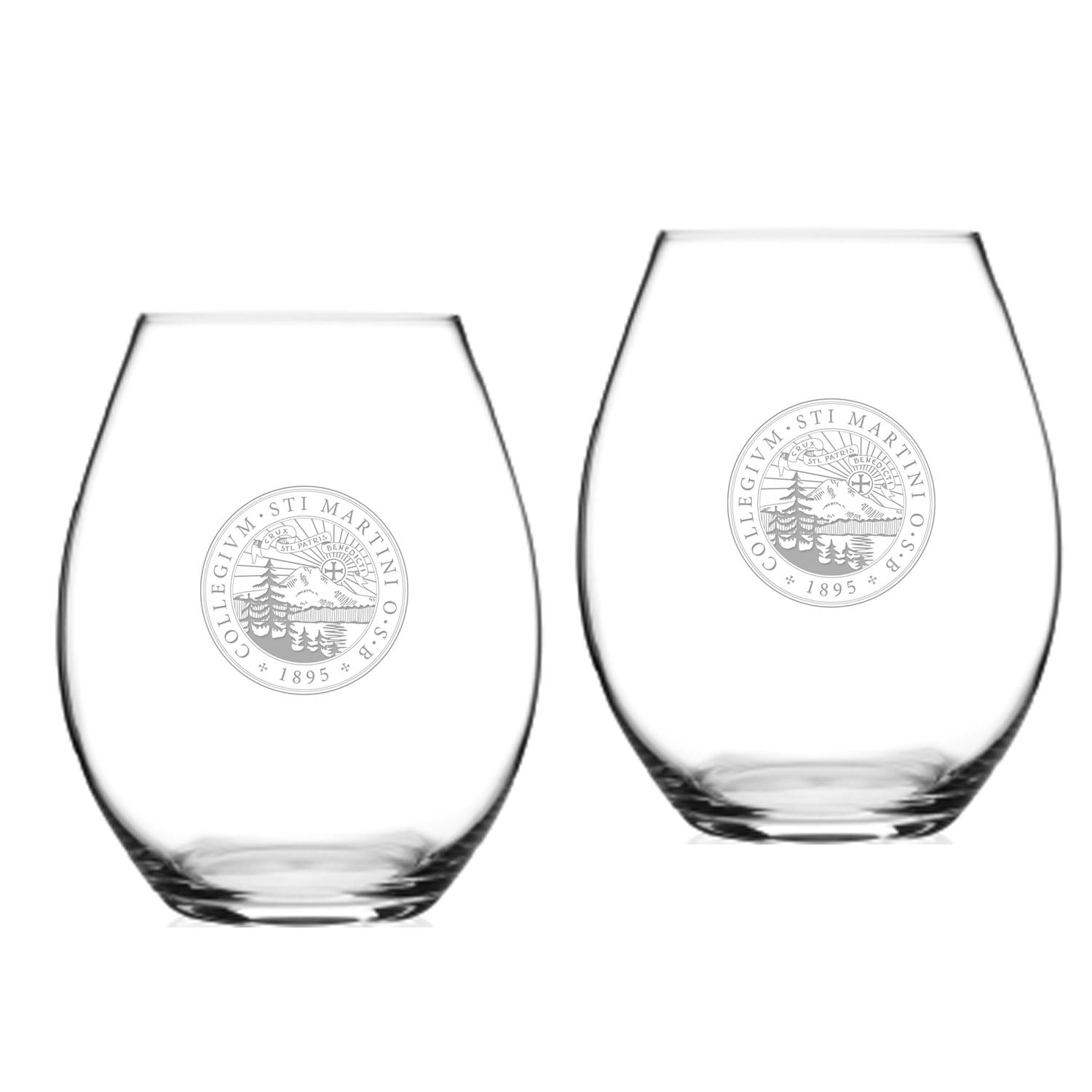 Saint Martin's Saints 20oz. Two-Piece Riedel Stemless Wine Glass Set