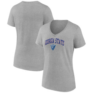 Women's Gray Georgia State Panthers Campus V-Neck T-Shirt