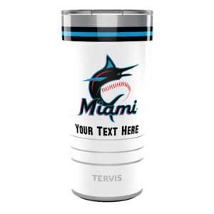 Tervis Miami Marlins 20oz. Personalized Arctic Stainless Steel Tumbler