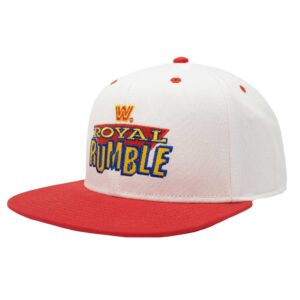 Men's Ripple Junction White/Red Royal Rumble Vintage Snapback Hat