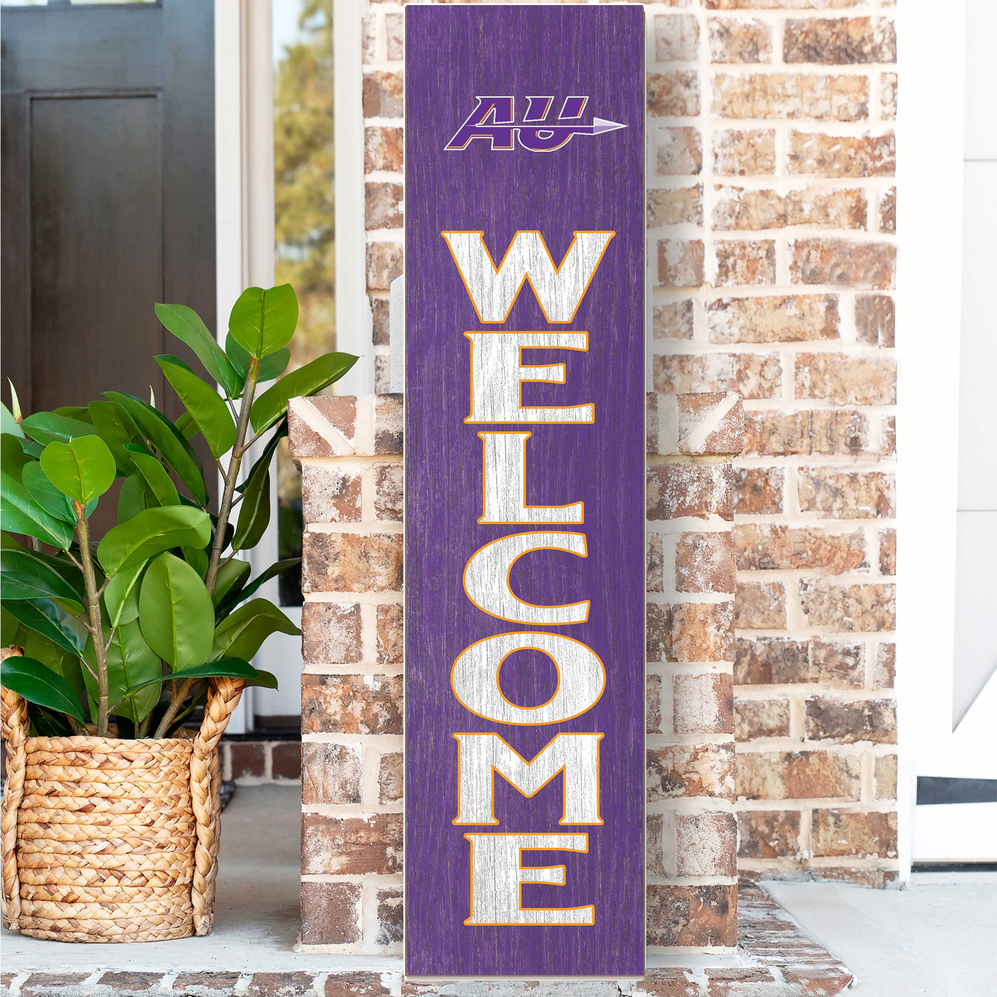 Alfred University Saxons 12'' x 48'' Welcome Outdoor Leaner - Image 5