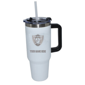 The Memory Company  Las Vegas Raiders Personalized White 40oz. Colossal Tumbler