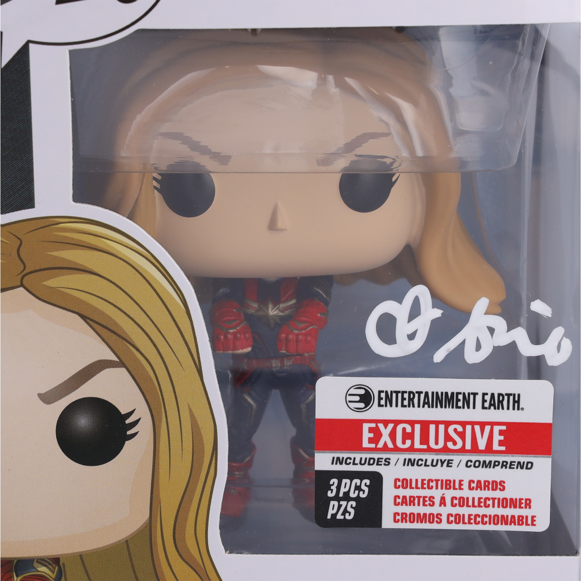 Brie Larson Avengers: Endgame Autographed Captain Marvel #459 Funko Pop! Vinyl Figure - Image 5