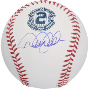 Derek Jeter New York Yankees Autographed Retirement Logo Baseball