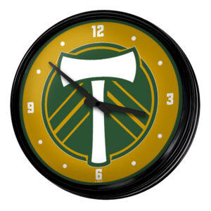 Portland Timbers 18.75" Retro Lighted Wall Clock