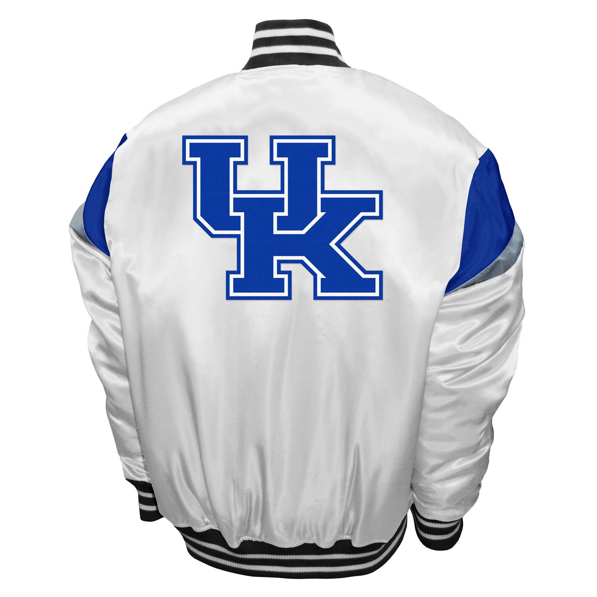 Men's Franchise Club White Kentucky Wildcats Power Satin Full-Snap Jacket - Image 7