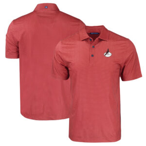Men's Cutter & Buck  Cardinal Arizona Cardinals Throwback Big & Tall Pike Eco Tonal Geo Print Stretch Recycled Polo
