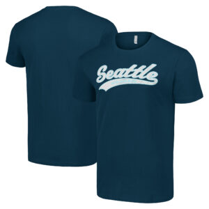 Men's Starter Deep Sea Blue Seattle Kraken Tailsweep T-Shirt