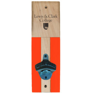 Orange Lewis & Clark College Pioneers 3.5" x 11.5" Wall Mounted Bottle Opener