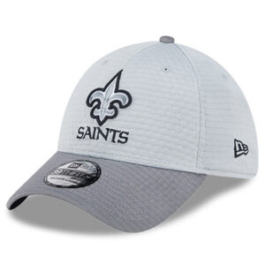 Men's New Era Gray New Orleans Saints 2024 NFL Training Camp 39THIRTY Flex Hat