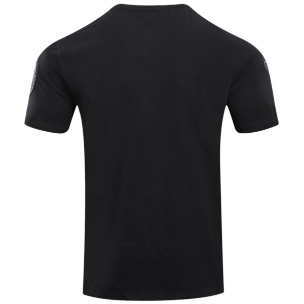 Men's Pro Standard Black Los Angeles Dodgers Triple Black Pro T-Shirt - Image 4