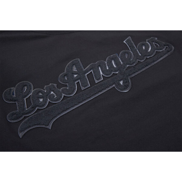 Men's Pro Standard Black Los Angeles Dodgers Triple Black Pro T-Shirt - Image 9