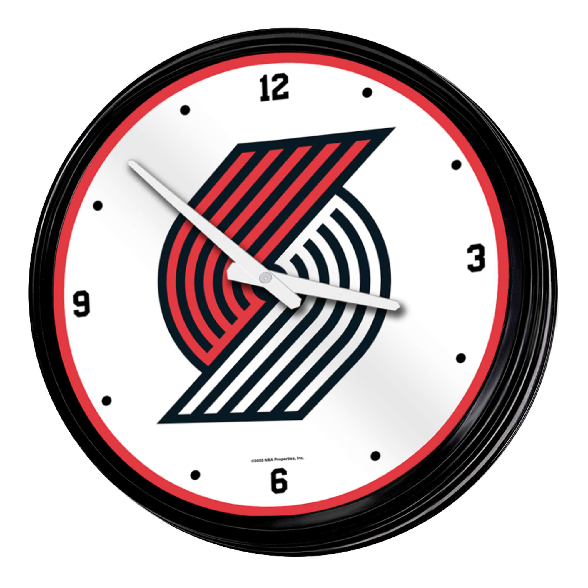 Portland Trail Blazers 18.75" Retro Lighted Wall Clock