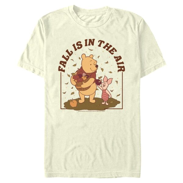 Men's Mad Engine  Natural Winnie the Pooh Fall Is In The Air Graphic T-Shirt