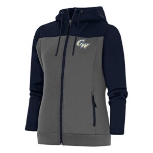 Women's Antigua  Navy George Washington University Protect Full-Zip Hoodie