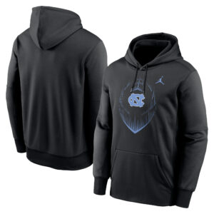 Men's Jordan Brand Black North Carolina Tar Heels Football Icon Performance Fleece Pullover Hoodie