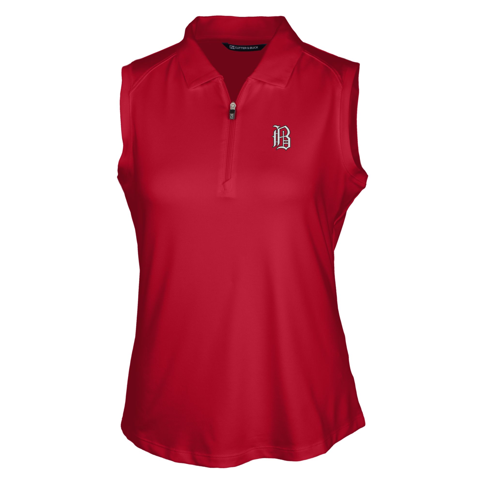 Women's Cutter & Buck Red Birmingham Barons Forge DryTec Stretch Sleeveless Polo - Image 6