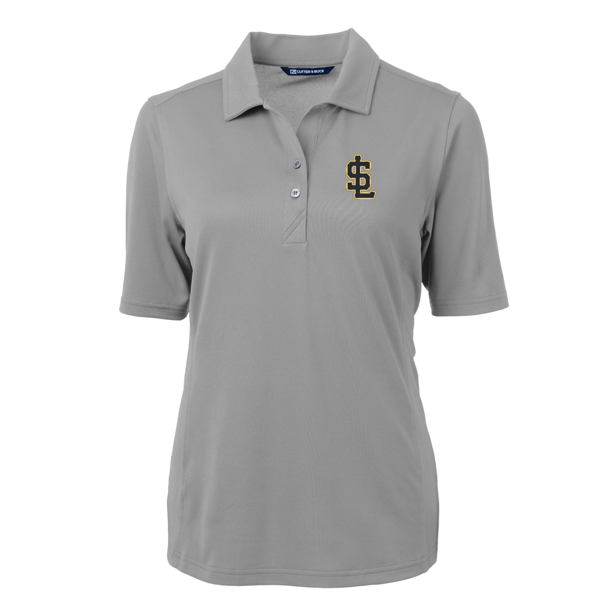Women's Cutter & Buck Gray Salt Lake Bees Virtue DryTec Eco Pique Recycled Polo - Image 9