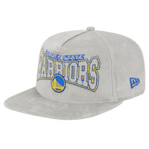 Men's New Era Gray Golden State Warriors Throwback Corduroy Golfer Snapback Hat