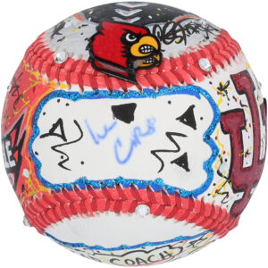 Lee Corso College GameDay Autographed Baseball - Art by Charles Fazzino - B730264