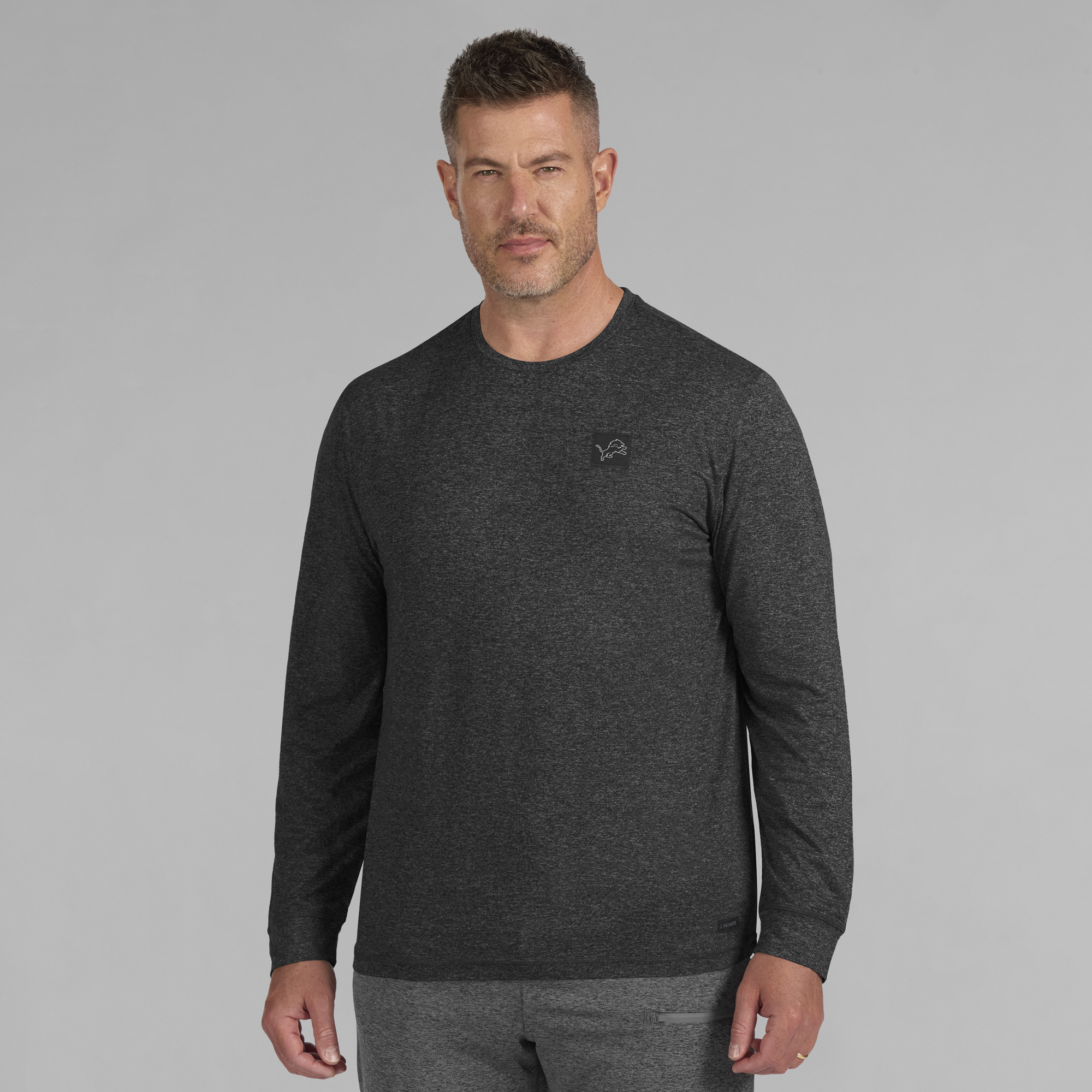 Men's J. Palmer Black Detroit Lions Four Down Long Sleeve T-Shirt