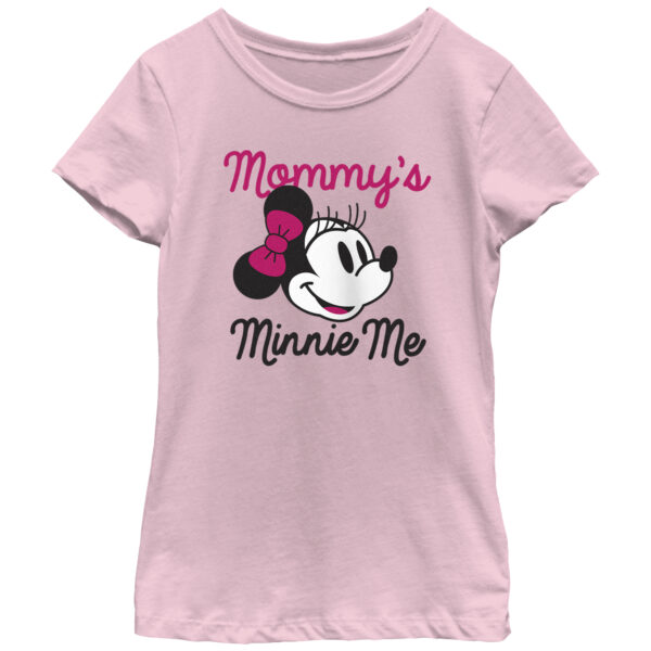 Girl's Youth Mad Engine Minnie Mouse Pink Mickey & Friends  Mommy's Minnie Me Graphic T-Shirt
